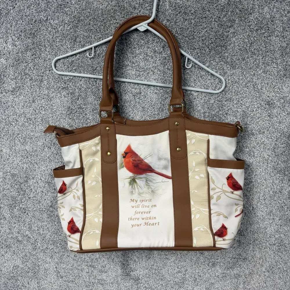Bradford Exchange James Hautman Tote Bag 11x18 Cardinal Memorial Spirit Songbird